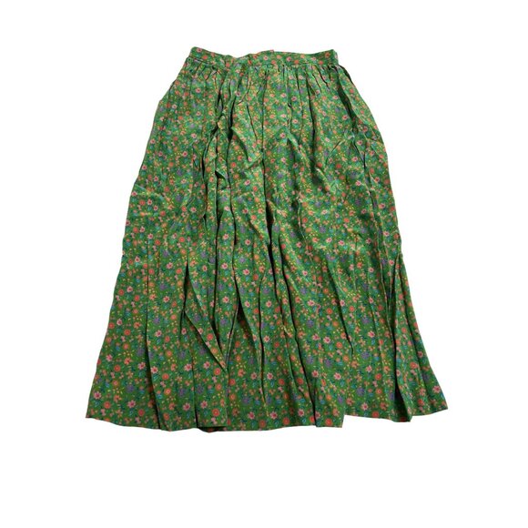 Maria De La Orden Sequana Skirt in Green Floral - Picture 2 of 3